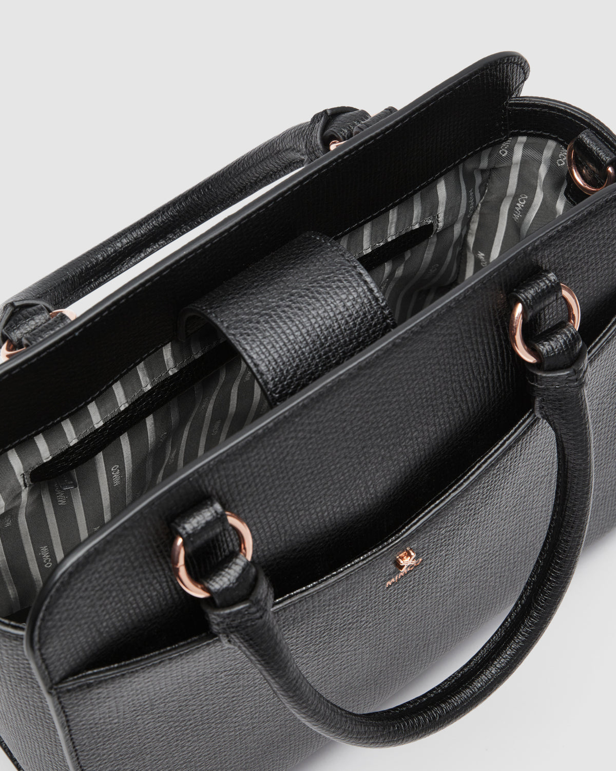 D-Vine Tote Bag - Black Rose Gold