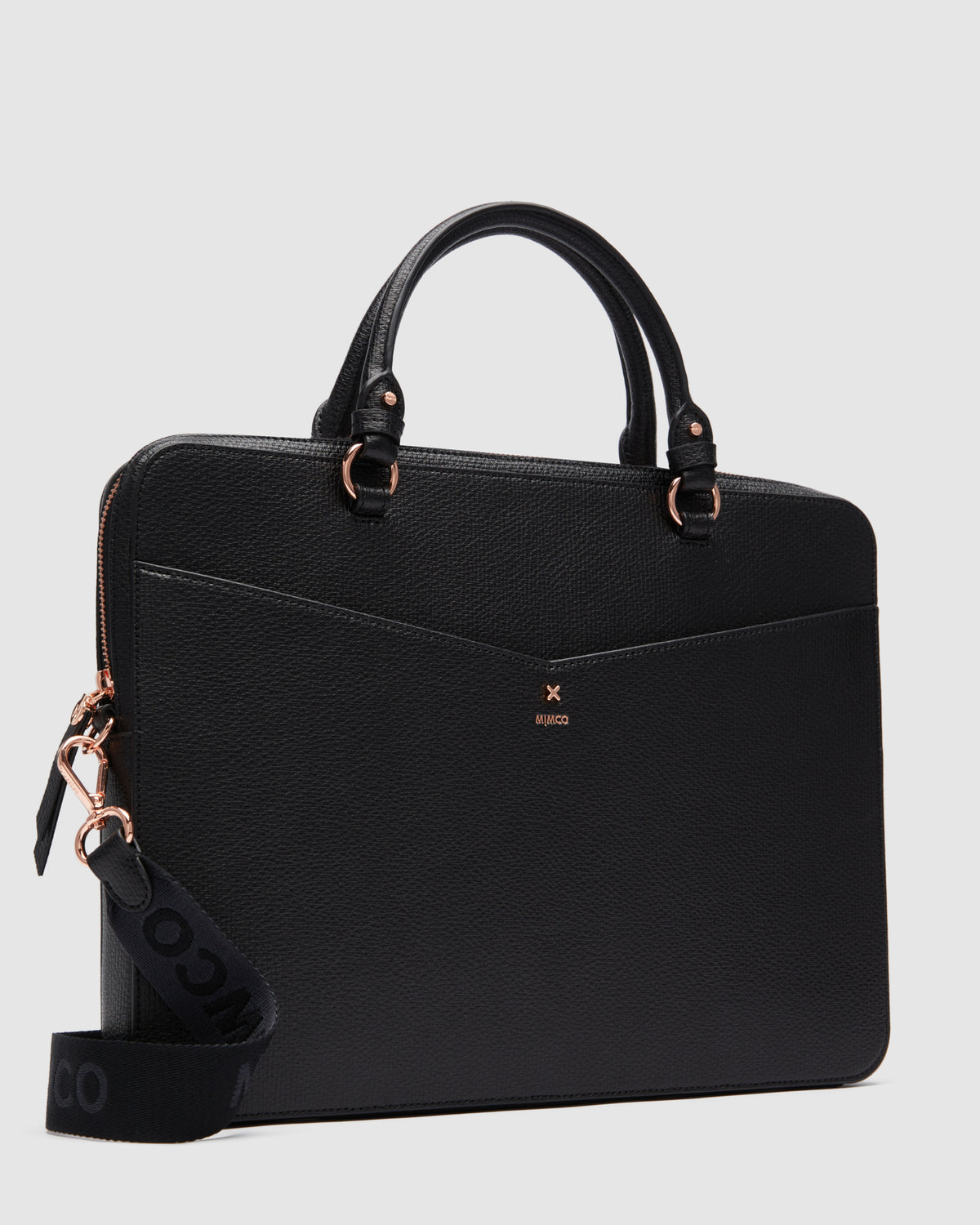 D-Vine Laptop Bag - Black Rose Gold