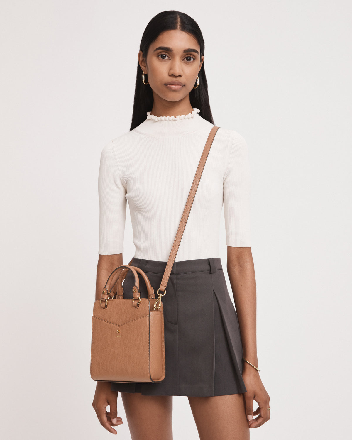 D-Vine Mini Tote Bag - Caramel