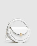 Mod Circle Crossbody Bag - White