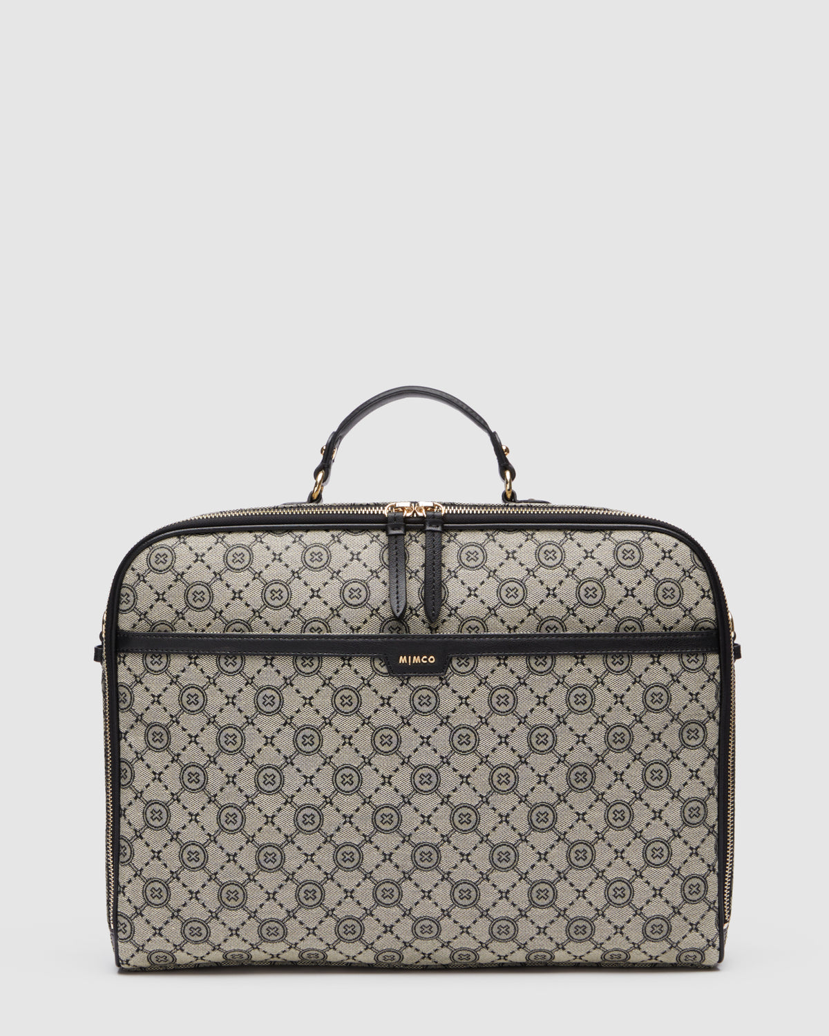 Mim-Gram Laptop Bag - Black Light Gold