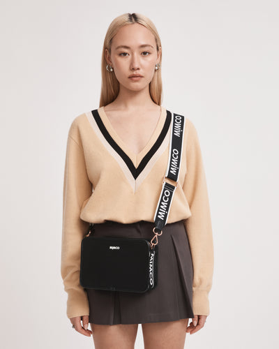 Stevie Crossbody Bag - Black White