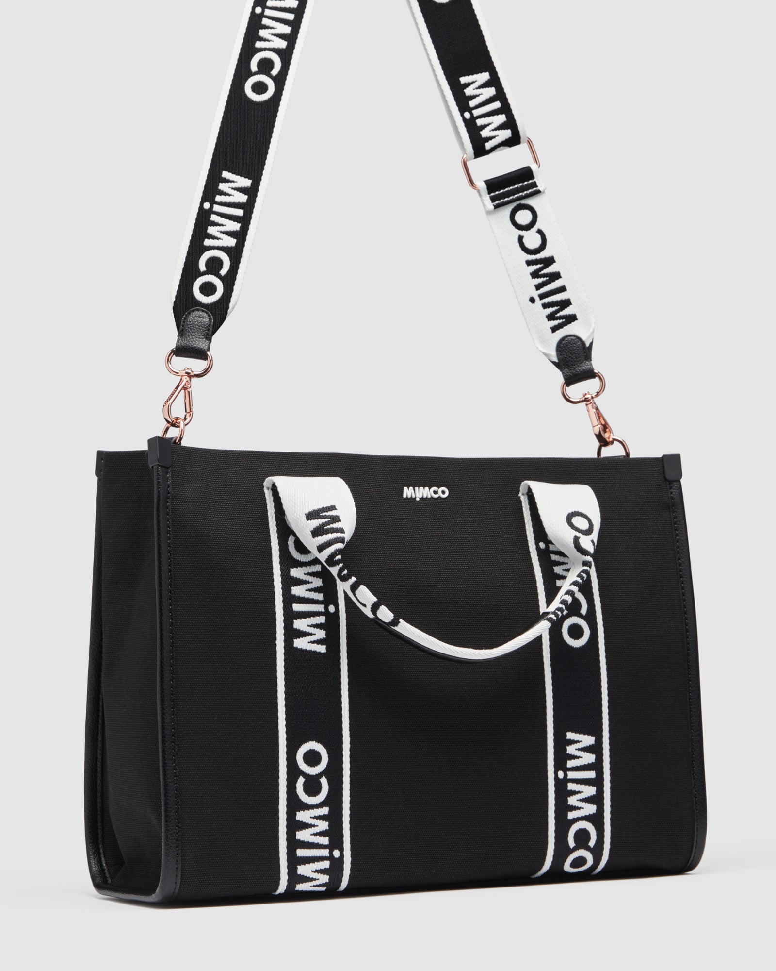 Stevie Tote Bag - Black White