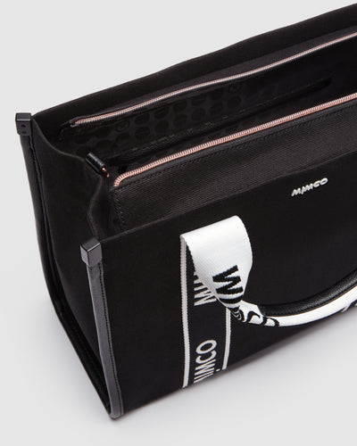 Stevie Tote Bag - Black White