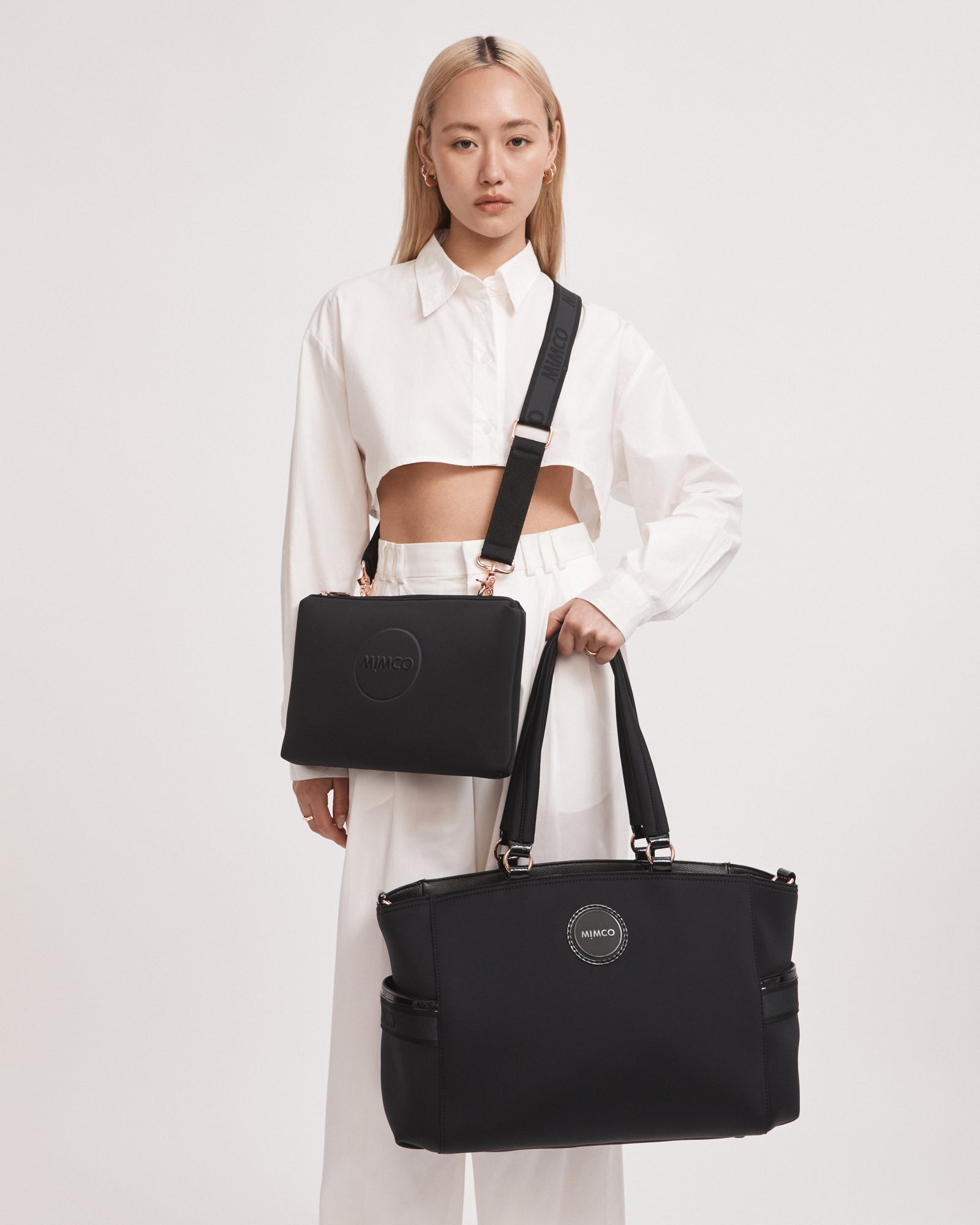 Serenity Baby Bag - Black Rose Gold