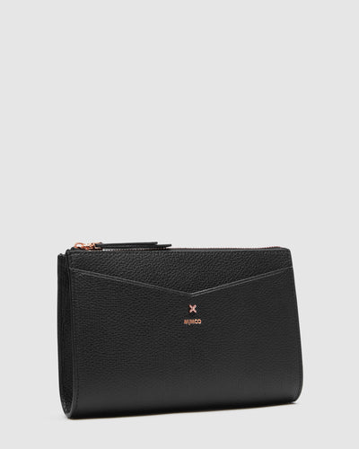 D-Vine Medium Pouch - Black Rose Gold