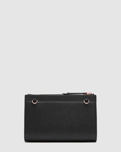 D-Vine Medium Pouch - Black Rose Gold