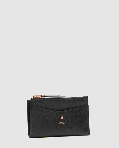 D-Vine Slim Wallet - Black Rose Gold