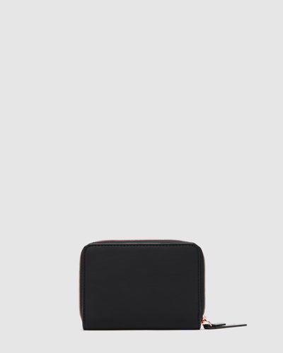 Serenity Medium Wallet - Black Rose Gold