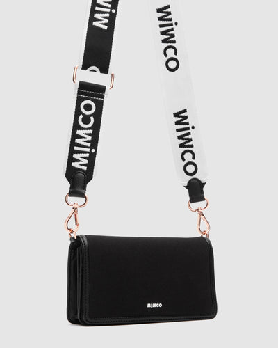 Stevie Wallet Crossbody Bag - Black White