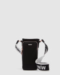 Stevie Drink Crossbody Bag - Black White