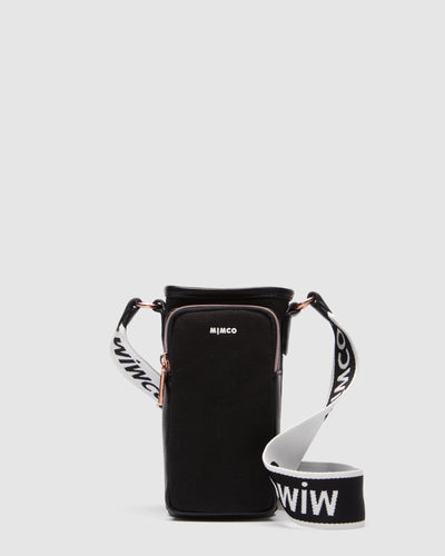 Stevie Drink Crossbody Bag - Black White