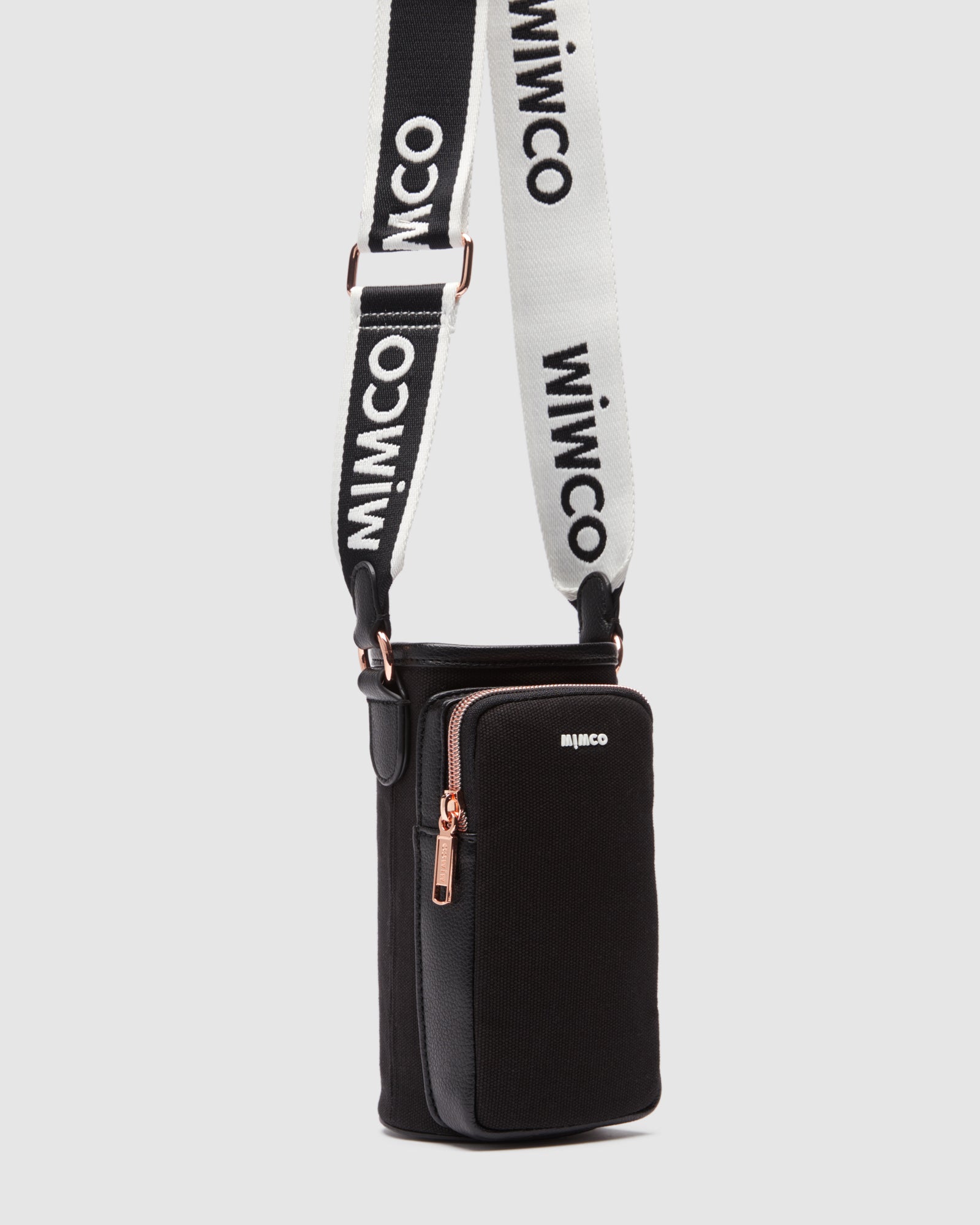 Stevie Drink Crossbody Bag - Black White