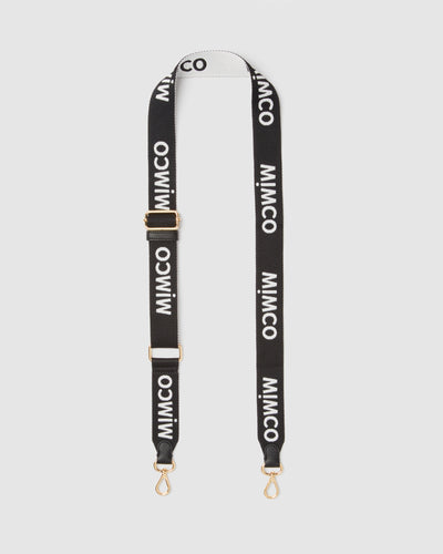 Webbing Bag Strap - Black White