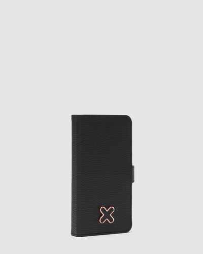 Hendrix Flip Case For Iphone Se-8-7-6S-6 - Black Rose Gold