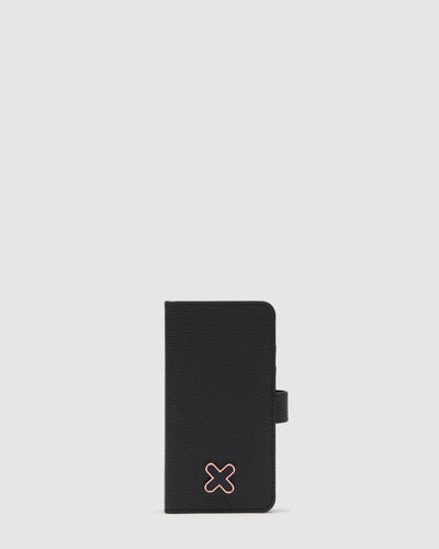 Hendrix Flip Case For Iphone Se-8-7-6S-6 - Black Rose Gold