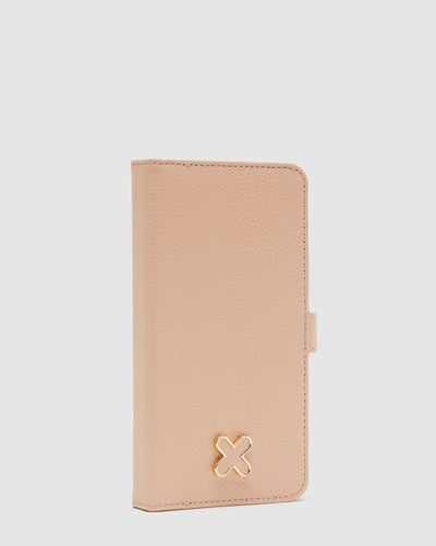 Hendrix Flip Case For Iphone 12 Pro Max - Almond