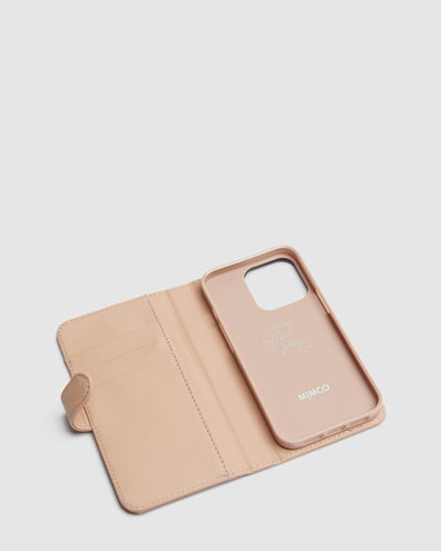 Hendrix Flip Case For Iphone 13-13 Pro - Almond