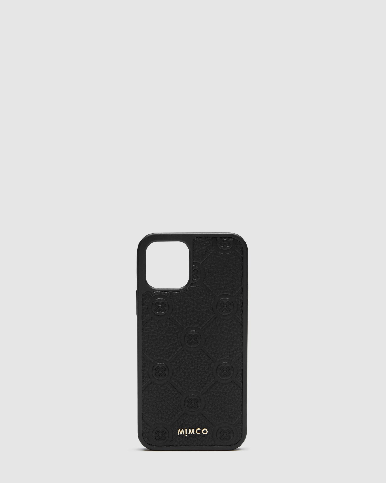 Mim-Gram Phone Case For Iphone 12-12 Pro - Black Light Gold