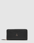 D-Vine Large Wallet - Black Rose Gold