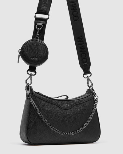 Jett Crossbody Bag - Black Gunmetal