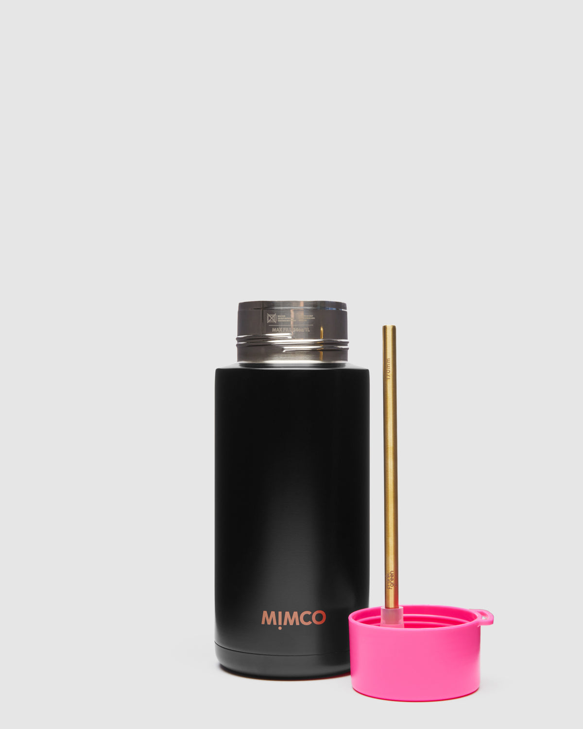 Mimco X Frank Green 1 Litre Water Bottle - Neon Pink