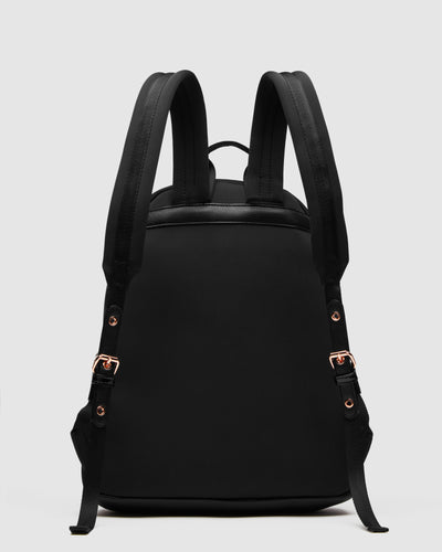 Serenity Backpack Bag - Black Rose Gold