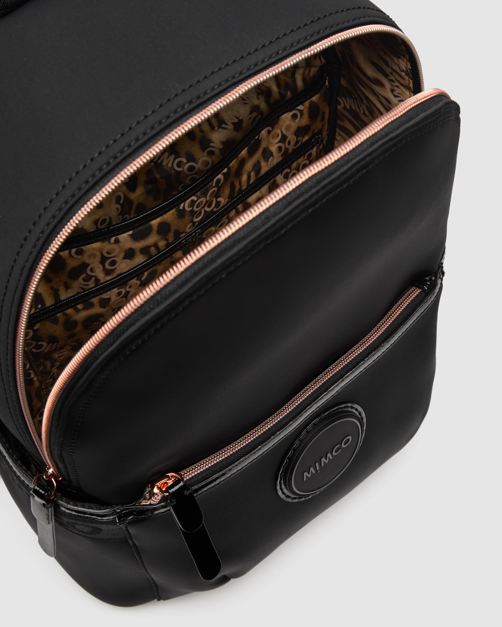Serenity Backpack Bag - Black Rose Gold