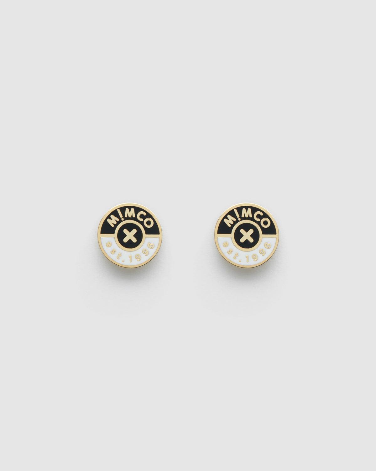 Mod Stud Earrings - Black