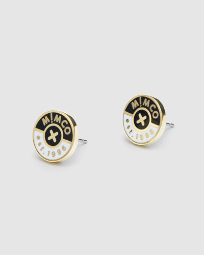 Mod Stud Earrings - Black