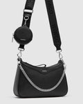 Jett Crossbody Bag - Black Silver