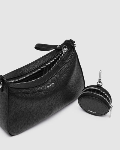 Jett Crossbody Bag - Black Silver