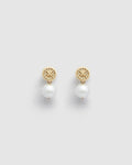 Jollie Drop Stud Earrings - Gold