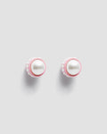 Twiggy Pearl Stud Earrings - Powder Puff