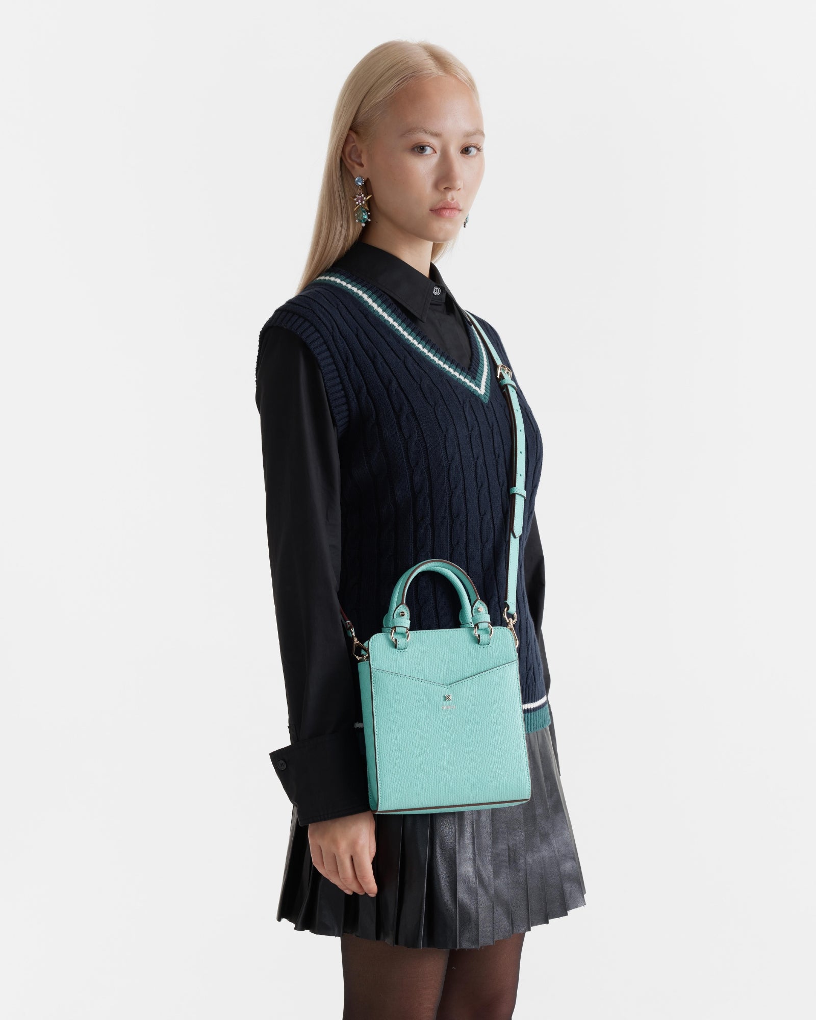 D-Vine Mini Tote Bag - Lagoon