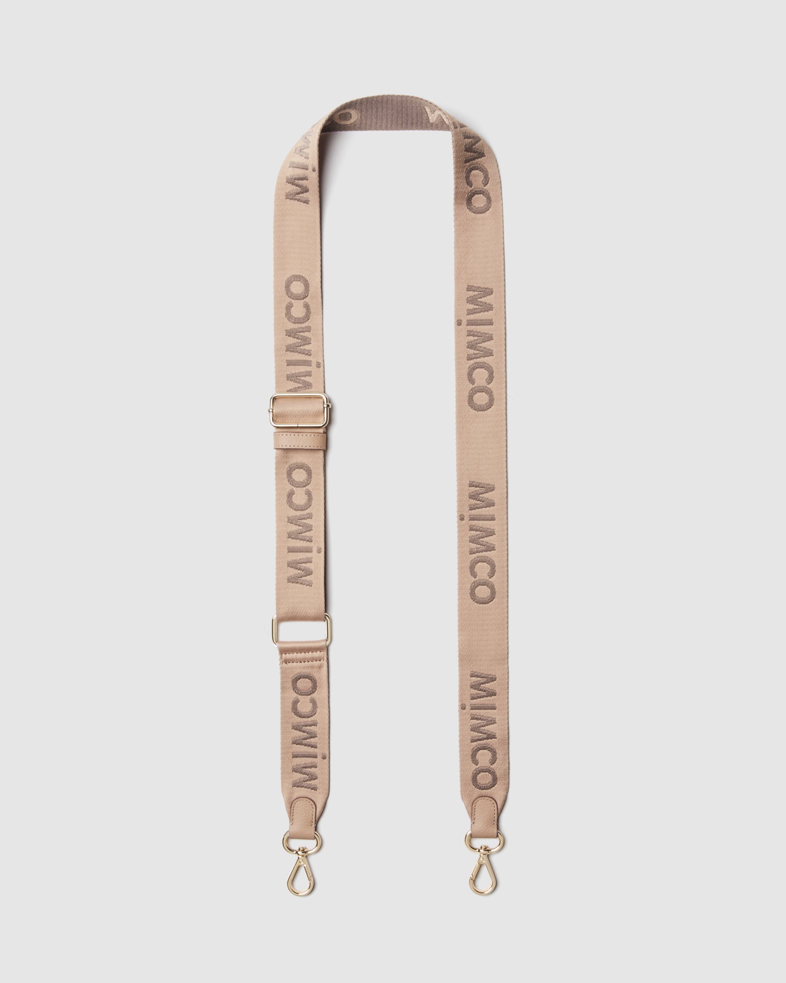 Webbing Bag Strap - Almond Light Gold