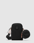 Serenity Phone Crossbody Bag - Black Rose Gold