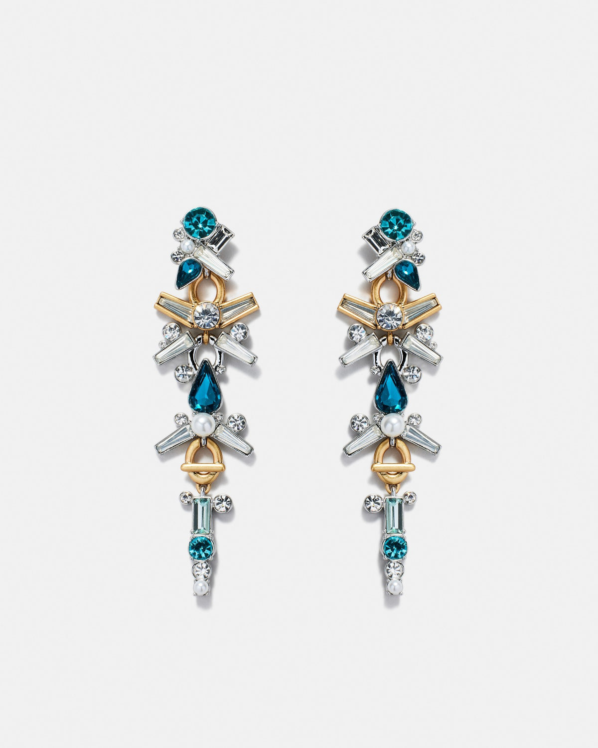 Comet Drop Earrings - Lagoon