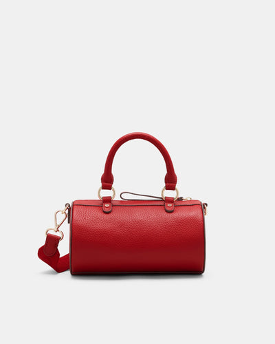 Jett Cylinder Crossbody Bag - Rich Red