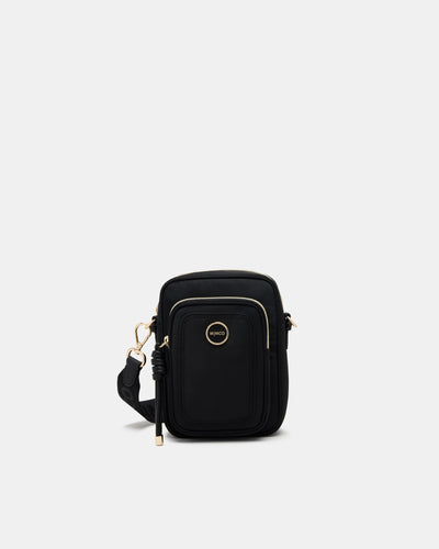 Nextalgia Phone Crossbody Bag - Black Light Gold