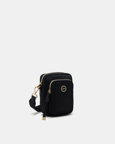 Nextalgia Phone Crossbody Bag - Black Light Gold
