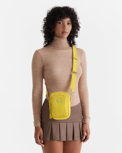Nextalgia Phone Crossbody Bag - Spiced Chartreuse