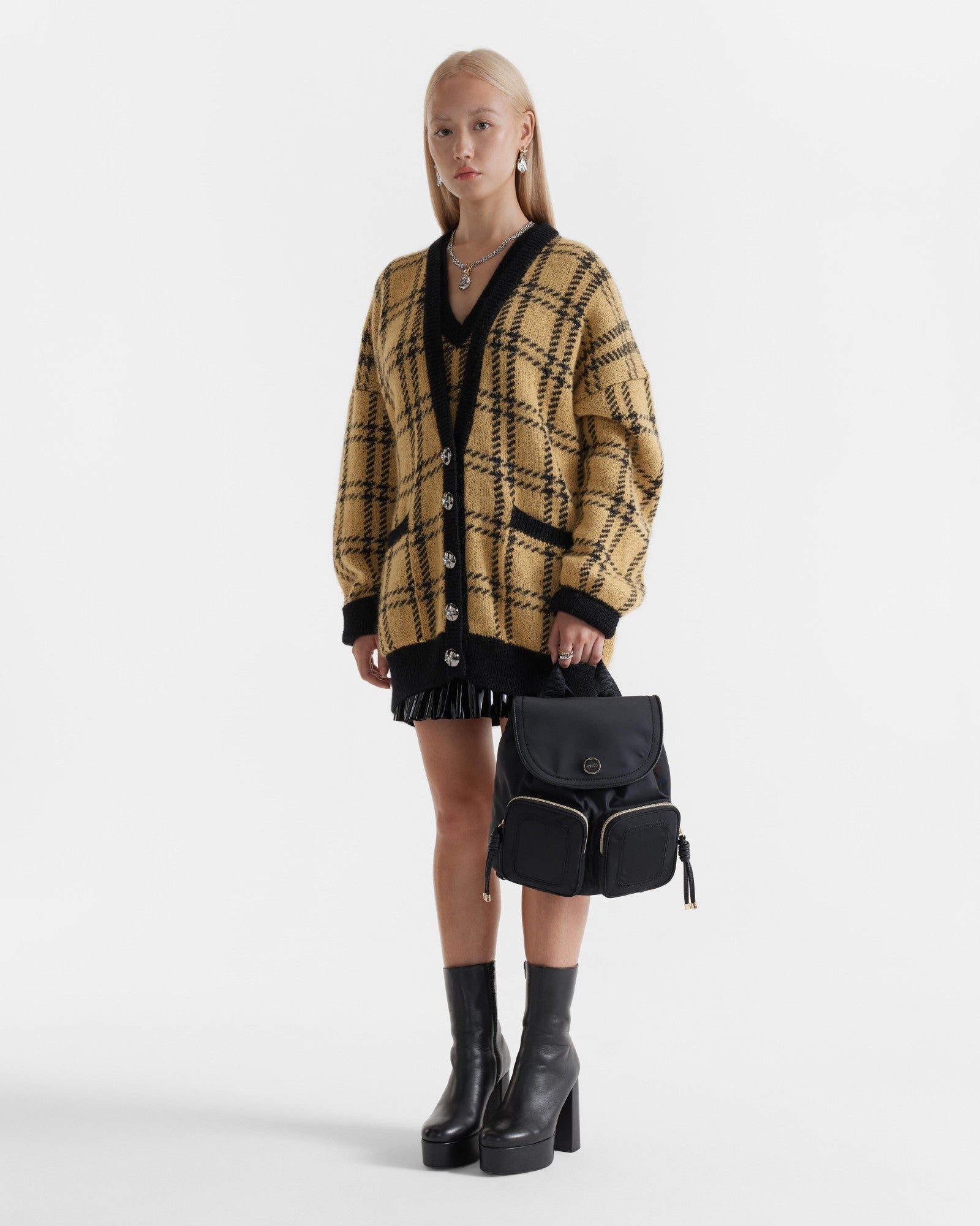 Nextalgia Backpack Bag - Black Light Gold