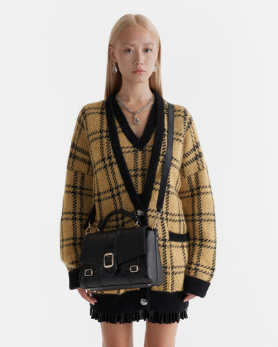 Zeppelin Satchel Bag - Black Light Gold