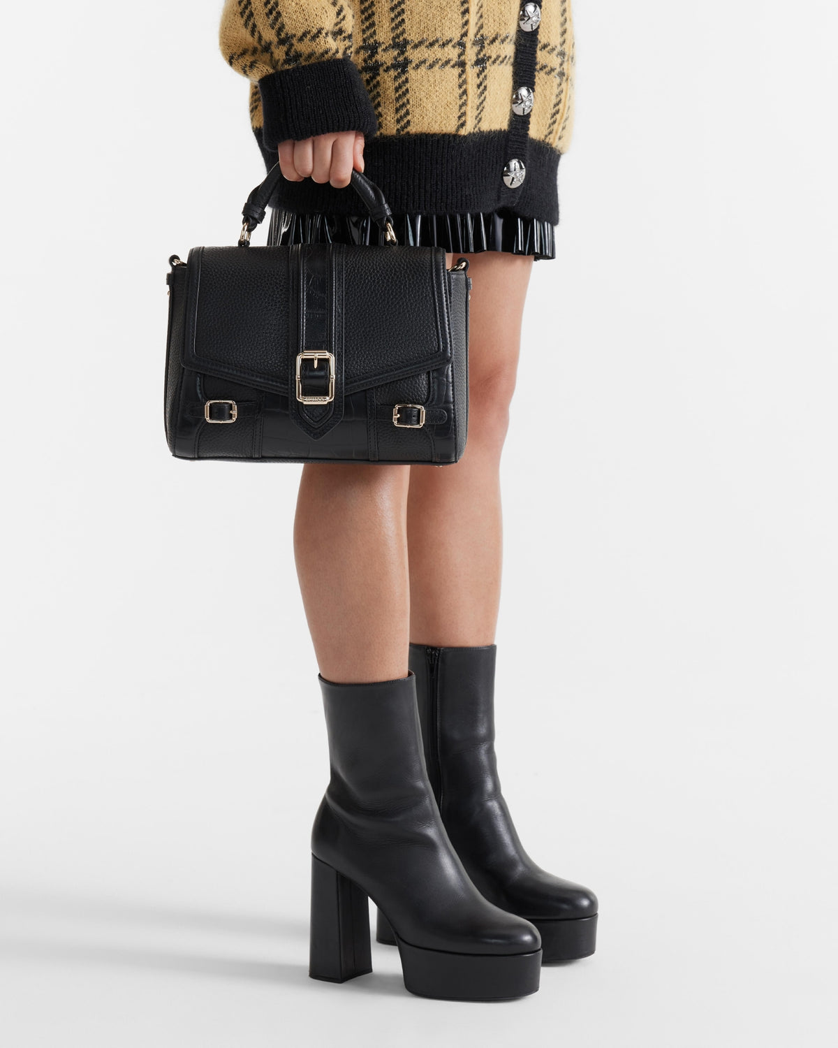 Zeppelin Satchel Bag - Black Light Gold