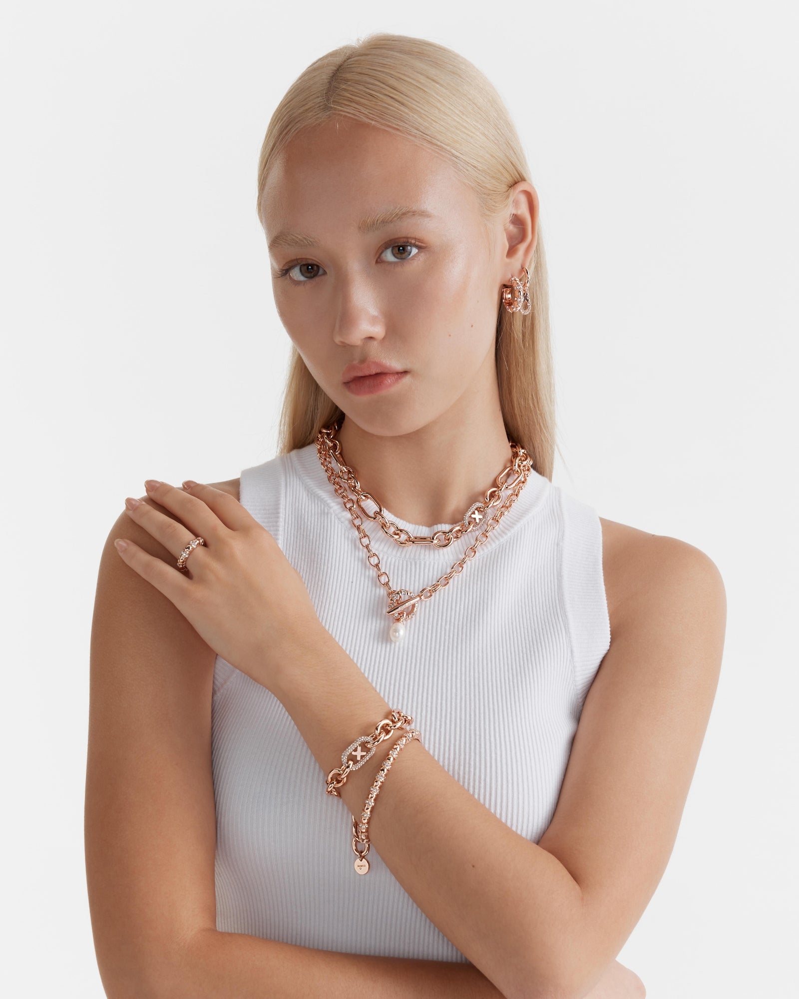 Everly Pendant Necklace - Rose Gold