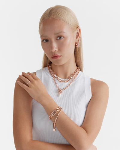Everly Pendant Necklace - Rose Gold