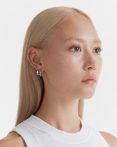 Ringo Hoop Earrings - Silver