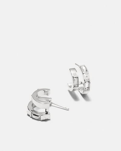 Ringo Hoop Earrings - Silver