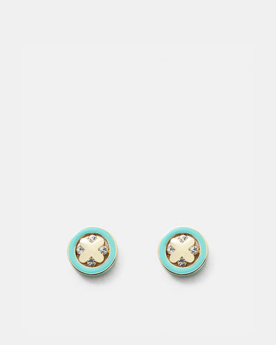 Supermicra Halo Stud Earrings - Lagoon